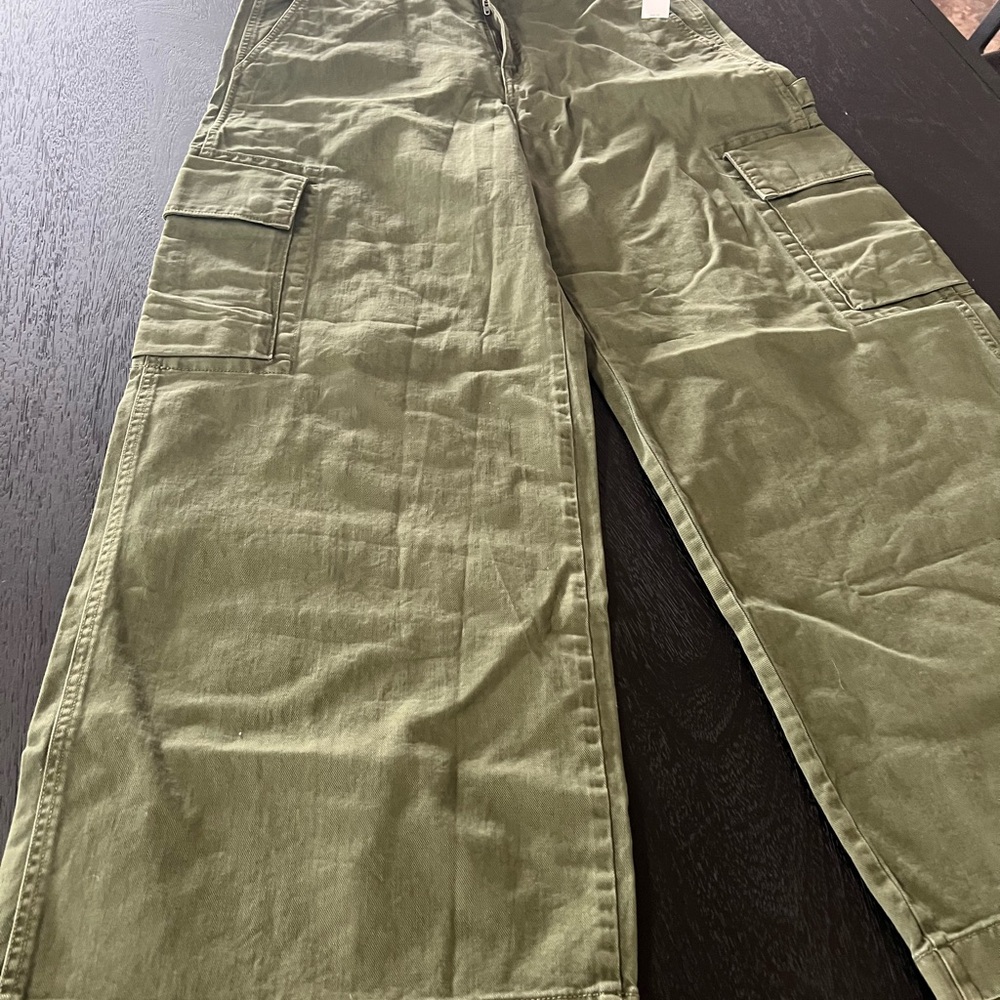 GAP Green Wide Leg Pants
